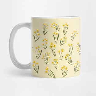 Tiny flowers - Mustard yellow Mug